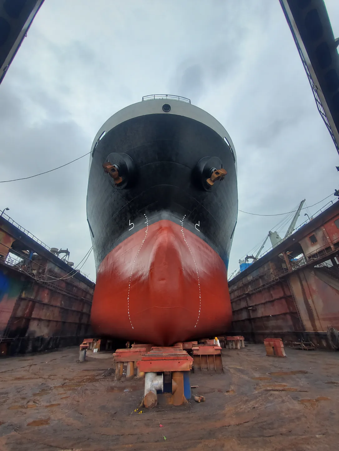Bow coating and preservation work