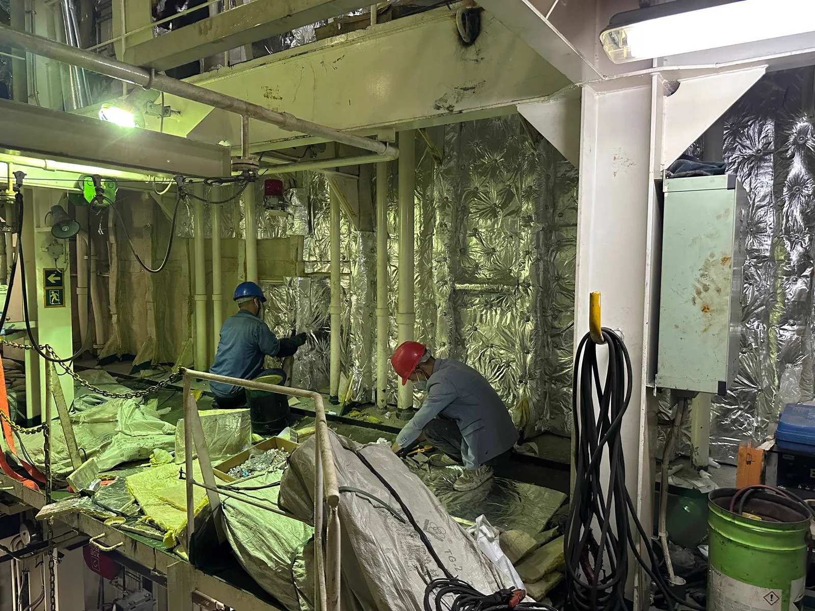 Engine-room A-60 insulation renewal